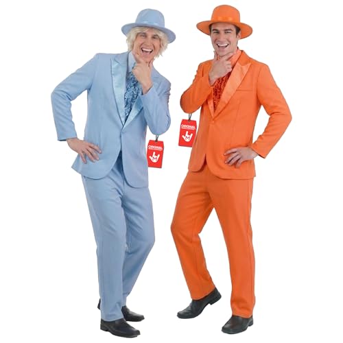 fun shack Tuxedo Costume for Men – Blue Suit Mens – Funny 90s Movie Character, Halloween Costumes for Men, XXL