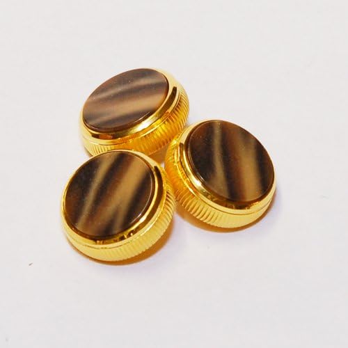 BACH Stradivarius Trumpet Finger 24K Gold-Plated Buttons Set of 3 Mochachino