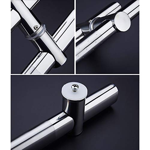 Poignée de porte avec entraxe réglable push-pull en acier robuste