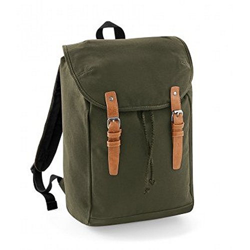 Quadra Unisex Vintage Rucksack Cotton Canvas...