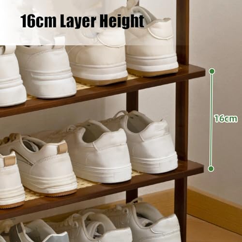 Meuble chaussures bambou pour optimiser l'espace d'une petite entrée - 4