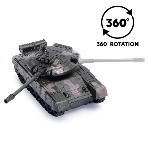 RC Panzer im Maßstab 1:20 – 2,4GHz ferngesteuertes Militärspielzeug mit realistischen Geräuschen & Lichtern, Kinder & Erwachsene