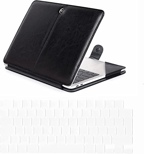 Funda MacBook Air 13 M2 2022 modelo A2681 negra con carcasa de transporte y cubre teclado UK