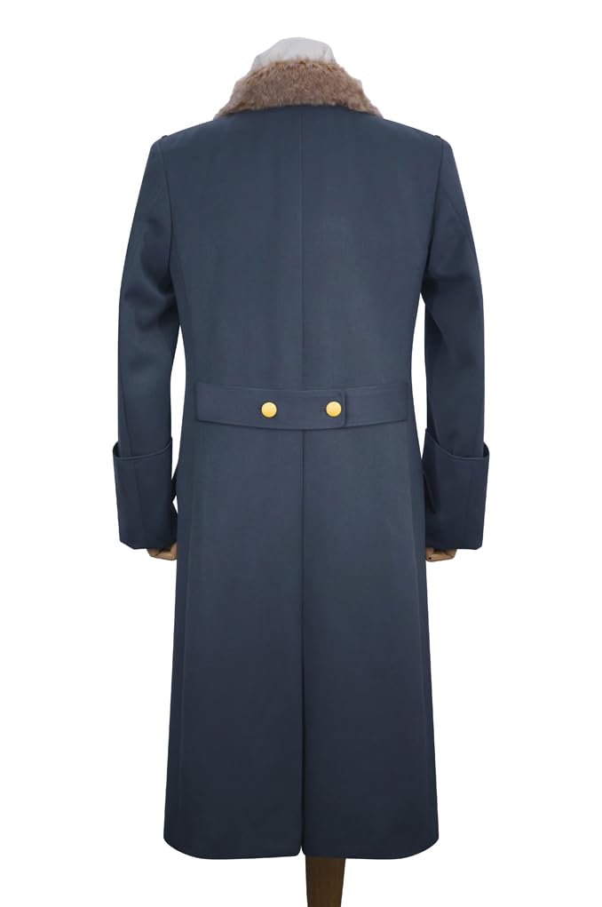 Militaryharbor Luftwaffe General Artificial Fur Collar Gabardine Greatcoat