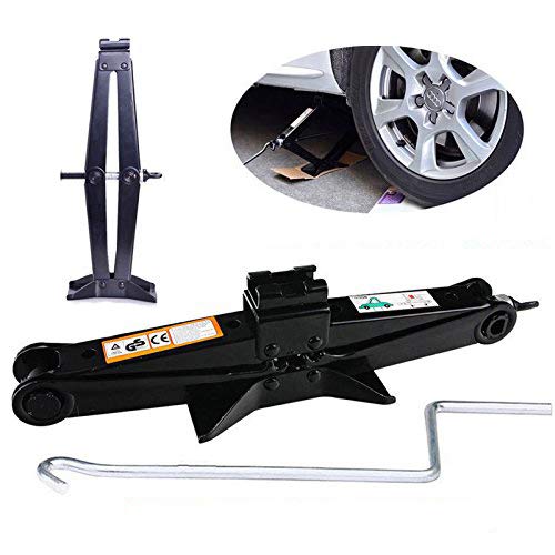 2 toneladas – gato elevador de tijera con manivela velocidad mango coche Van neumático rueda equipo de Herramientas de reparación Kit