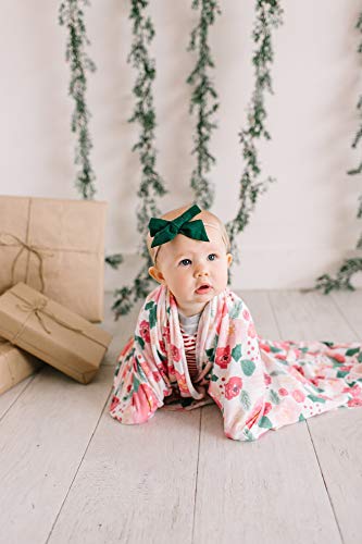 Image of Copper Pearl Swaddle Blankets for Newborns | Soft Stretchy Receiving Blankets for Boys and Girls | Large 46 x 46 Inch Baby Blankets | Lightweight and Breathable Swaddles | Holly