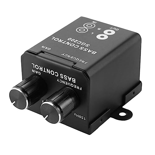 Gogogmee 1Pc Remote Level Control Knob for Car Audio Amplifier Durable Gain Easy Installation Premium Design for Bass Volume Control