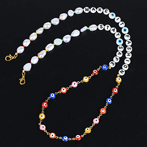 KANYEE occhiali fermo collana di perline amicizia