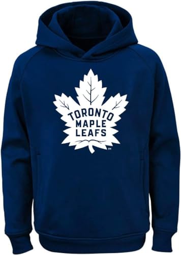 NHL Youth 8-20 Polyester Performance Primary Logo Hoodie & T-Shirt 2 Combo Pack Set, Blue, 8