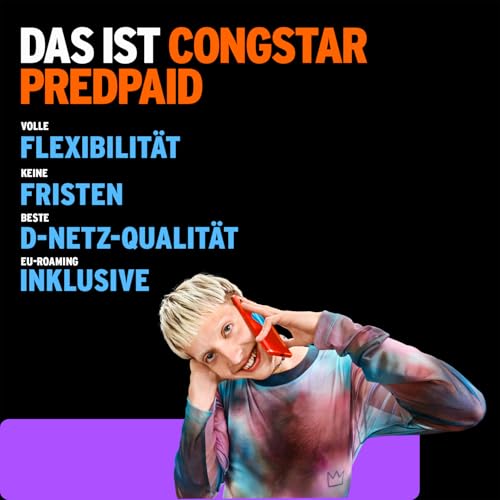 Congstar Carta prepagata con 5 EUR di credito