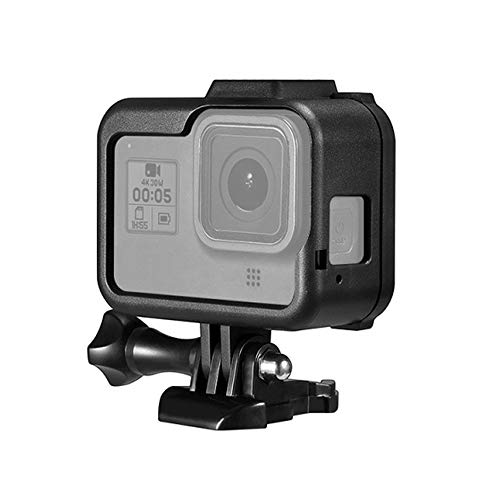 Coque de protection pour GoPro Hero 8 - Noir - Avec prise mobile et vis - Noir Cover