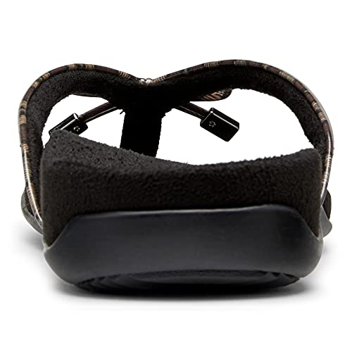 Image of Vionic Women's Rest Bella Toe Post Sandal- Supportive Ladies Orthotic Sandals that include Three Zone Comfort with Arch Support- Flip Flop for Ladies, Medium and Wide Width Size 5-12