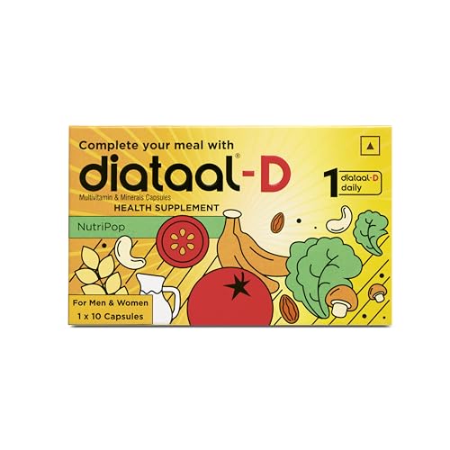 D Multivitamin with additional Vitamin D I Heart Health I Strong Bones I Immunity I Health, Fitness & Wellness Supplement | 10 Capsules