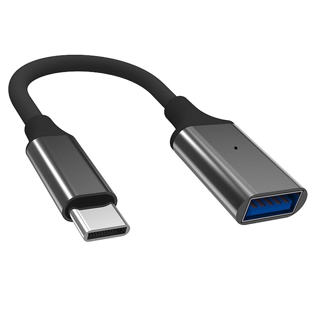 Type-C to USB 3.0 OTG Adapter, USB Converter for Mobile Phone Tablet, high-Speed Data Transmission, Compatible with Android Devices, Durable Material. (Black)