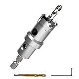 【インパクトドライバー用】超硬 ステンレス ホールソー 【六角軸 6.35mm】 鉄 金属 木工 対応 穴あけ 電動ドリル ドライバー ホールカッター ShopXJ (14mm)