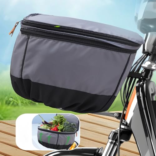 Cubierta delantera para cesta de bicicleta impermeable con protector elástico antipolvo 7