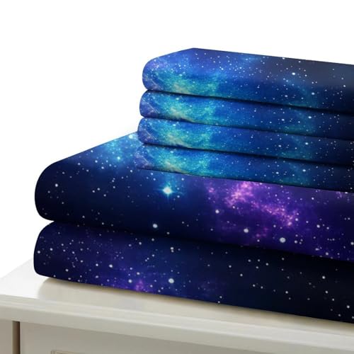 Housse de couette cosmique 3D douce et résistante pour couple