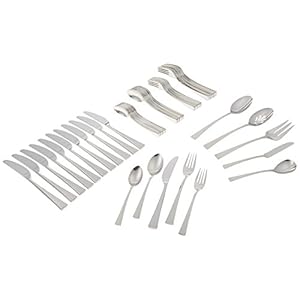 Gorham 871430 Biscayne 65-Piece Stainless Flatware Set, Silver