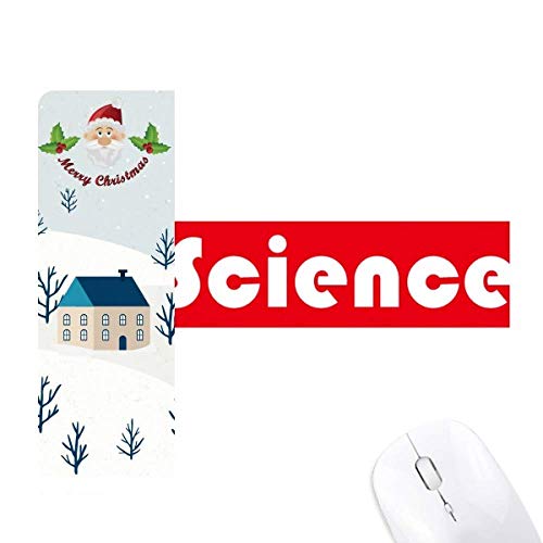 Tapis de souris sciences rouge pour ordinateur portable et maison Noël