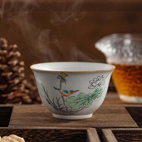 Ensemble à thé Dongdao Ru Kiln - Tasse de foire en poterie vintage