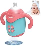 Baby Flasche Form Beißring Spielzeug mit Musik und Projektion, musikalisches Spielzeug für beruhi...