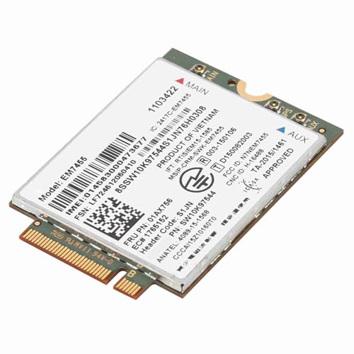 Akozon Tarjeta de Red 4G LTE para Módulo ThinkPad T460 T460p T460s EM7455 UMTS HSDPA
