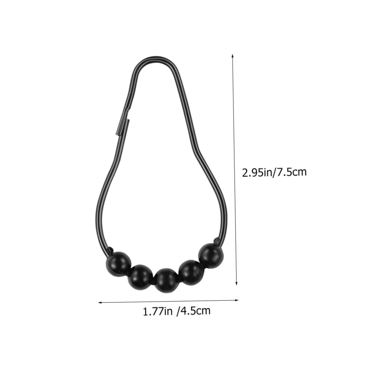 Unomor 20Pcs Stainless Steel Shower Curtain Hooks Smooth Sliding Rings for Heavy Lightweight Curtains Resistant Easy to Clean Holders for Bathroom Use