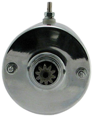 New Premium 12V Chrome Starter Compatible with Harley Davidson Motorcycles 1200cc - 1340cc, 1971-1990 Replaces 31570-73 31570-73B 31570-73C 31570-73T RS41142 S108-41 71-25-18300C S10841 3157073