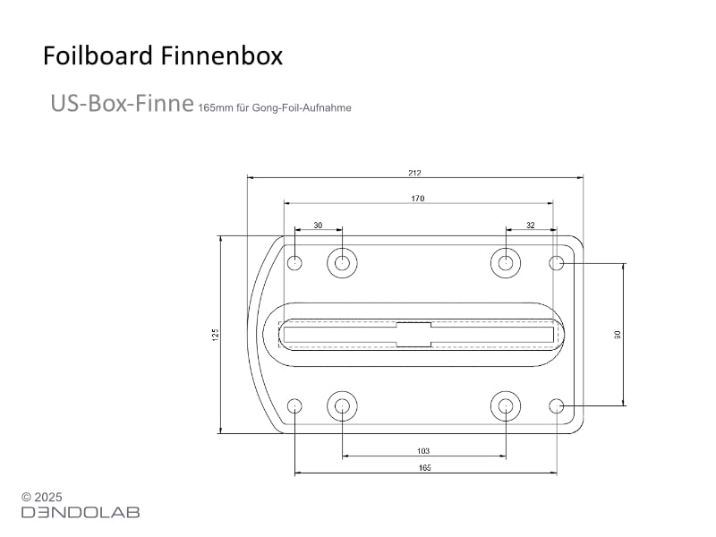 Generisch Foilboard Finnenbox