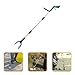 Ipetboom Foldable Trash Picker Grabber Tool with Long Handle, Heavy Duty Garbage Clamp for Outdoor Litter Pickup and Sanitation, Blue Three-fold Design Waste Grabber for Home and Industrial
