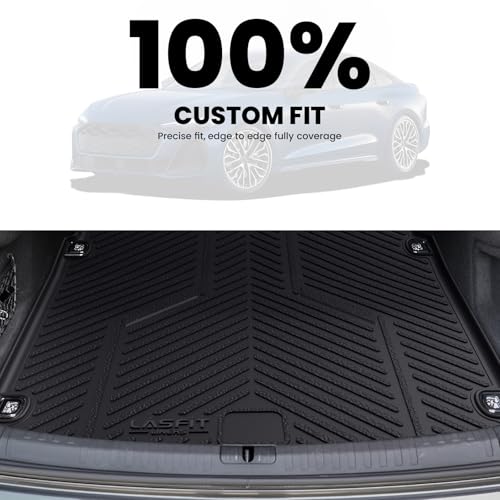 Image of LASFIT Cargo Mat for Audi A5 /S5 2025-2026(New Body), Custom Fit All-Weather TPE Trunk Mat for Audi Accessories, Waterproof, Easy to Clean, Black