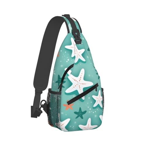 Bolso bandolera Sling con diseño de estrella de mar miniatura 2