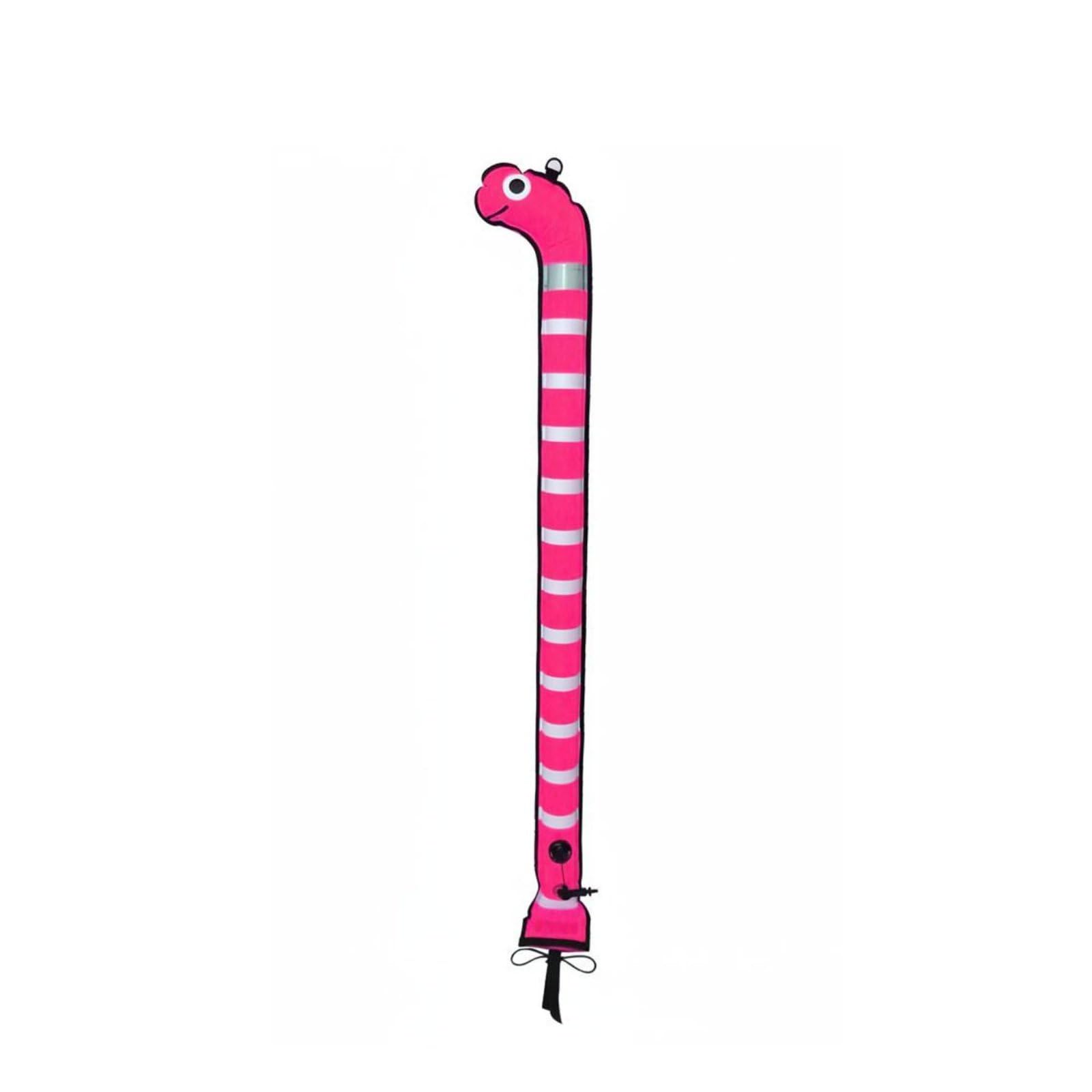 Bouée de Signalisation de Plongée Bouée de Surface Parachute de Sécurité Marqueur de Position en Nylon Enduit TPU Visibilité Accrue Adaptée au, Rose Fluo