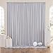 10 ft x 10 ft Wrinkle Free Silver Backdrop Curtain for Parties, Polyester Silver Grey Backdrop Drapes 2 Panels 5x10ft for Baby Shower Photoshoot Engagement Wedding Birthday Photography Background