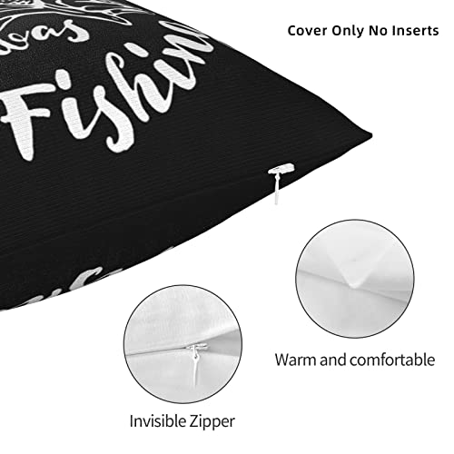 Limhibu Fly Fishing Throw Pillow Covers 18X18 Inch Farmhouse Home Room Decor For Bedroom Living Room Sofa Car Cushion Pillow Case Angler Fisherman Bass, Cbghh6534 #TOP3