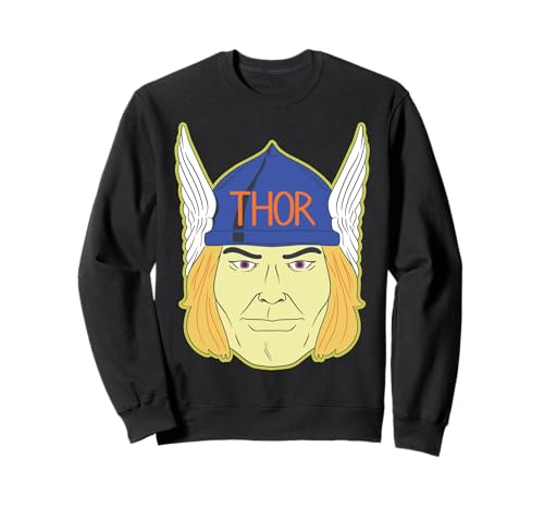 Image of Marvel Thor Halloween Retro Vintage Mask Costume Sweatshirt