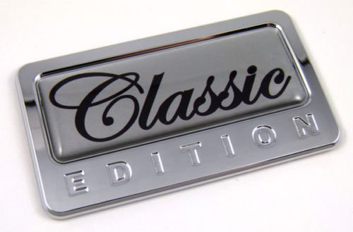 CBEDI-Class Classic Custom Edition Chrome Emblem with Domed Decal Car Auto Bike Badge