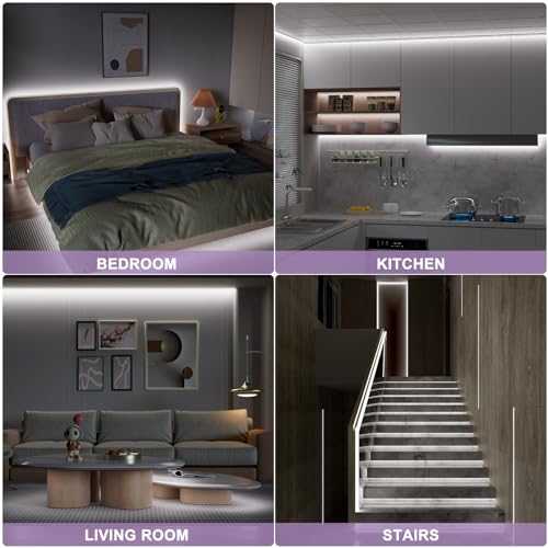 Tira de LED COB MIWISE 6.1m, 6000K, Dimmable con Controlador miniatura 6