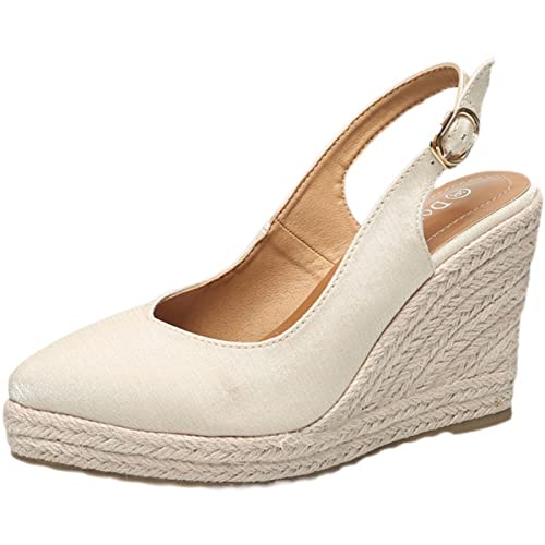 Sandales d'extérieur Slingback avec talons hauts orthopédiques à boucle