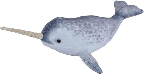 Miniatura 3 de Wild Republic Peluche Narwhal, animal de peluche, regalo para niños, océano vivo, 25 pulgadas