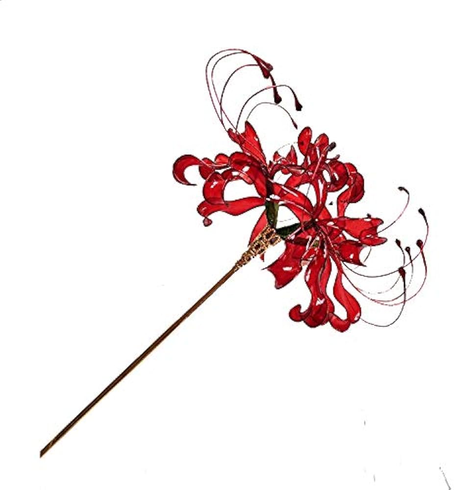 Amazon | [misaki]美しい 彼岸花 かんざし ヒガンバナ 曼珠沙華