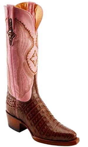 Ferrini Cowboy Lady Chocolate Caiman Boots