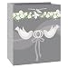 Medium Silver Wedding Gift Bag