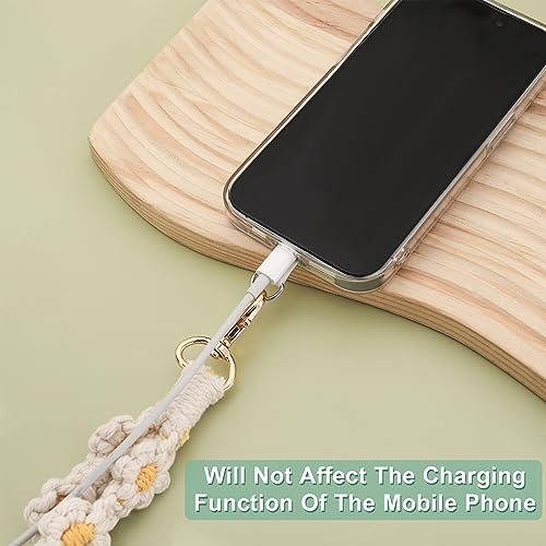 Jspupifip NQNODJAC9332 2 Pcs Boho Macrame Phone Wrist Strap thumb #3