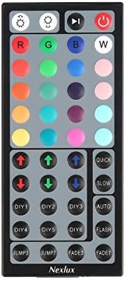 RF Controller and 44 Key Remote, Nexlux RGB Controller for Multi Color Changing Light Strip