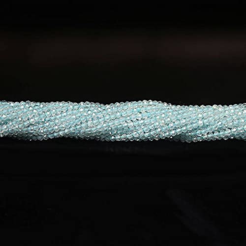 Perles rondelles en pierre bleu ciel de 2mm pour vos ateliers bijoux d'été