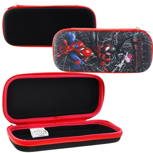 Image of Spiderman Pencil Case & Stationery Bundle - Kids School Supplies with Pencil Case, Erasers, Stickers & More