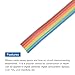 MECCANIXITY 1 Pcs 6 Pin Flat Rainbow Ribbon Cable 20 Ft 1.27mm Pitch Breadboard Jumper Wires for Electronic Projects