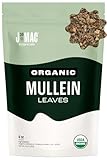 J Mac Botanicals Organic Mullein Leaves (4 oz) Certified USDA Organic Loose Leaf Herbal Tea