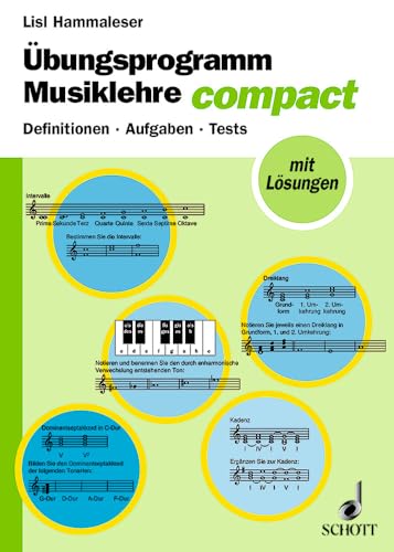 Übungsprogramm Musiklehre compact: Definitionen - Aufgaben - Tests